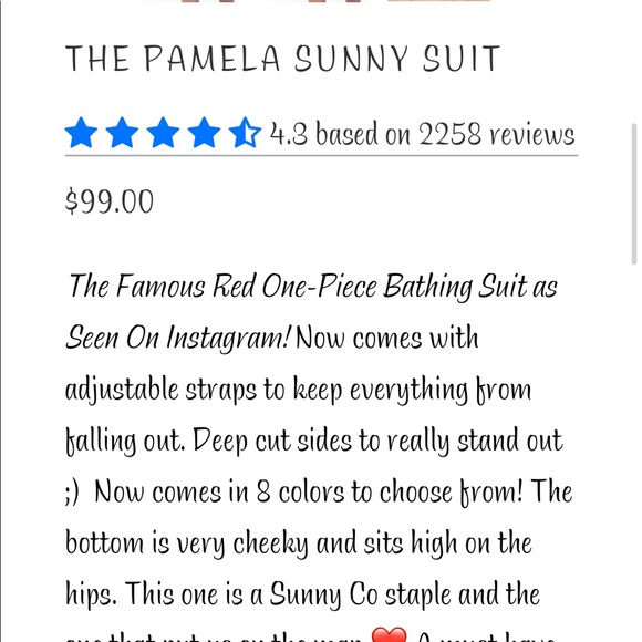 NEW WITHOUT TAGS, size small, Sunny Co swim! - Picture 6 of 6